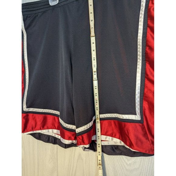 Nike Basketball Reversible Shorts Black Red Nylon Drawstring Men's NO TAG - Picture 7 of 7